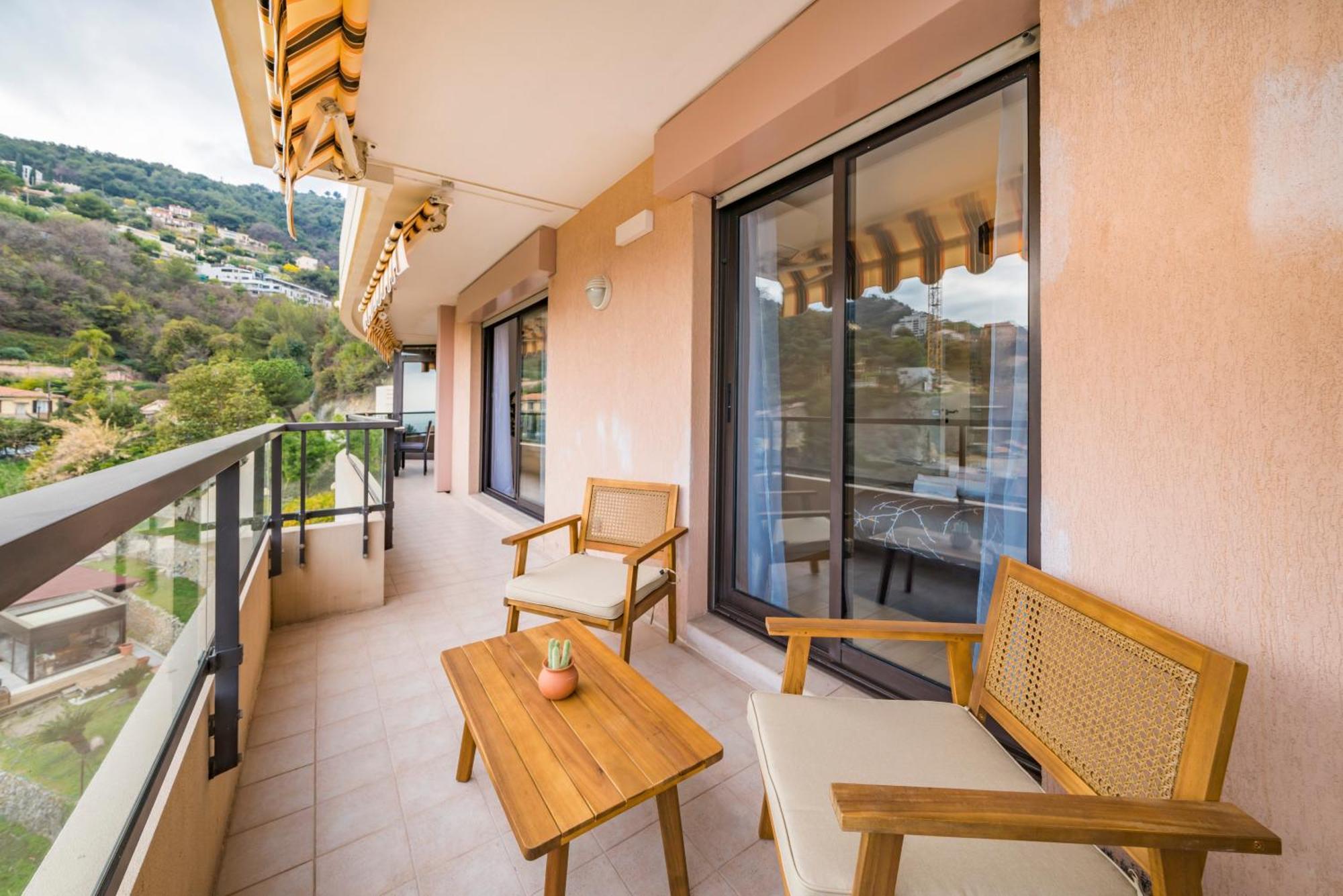 Апартаменты 5mn Monaco - Vue mer - Parking - Piscine - BB Босолей Экстерьер фото