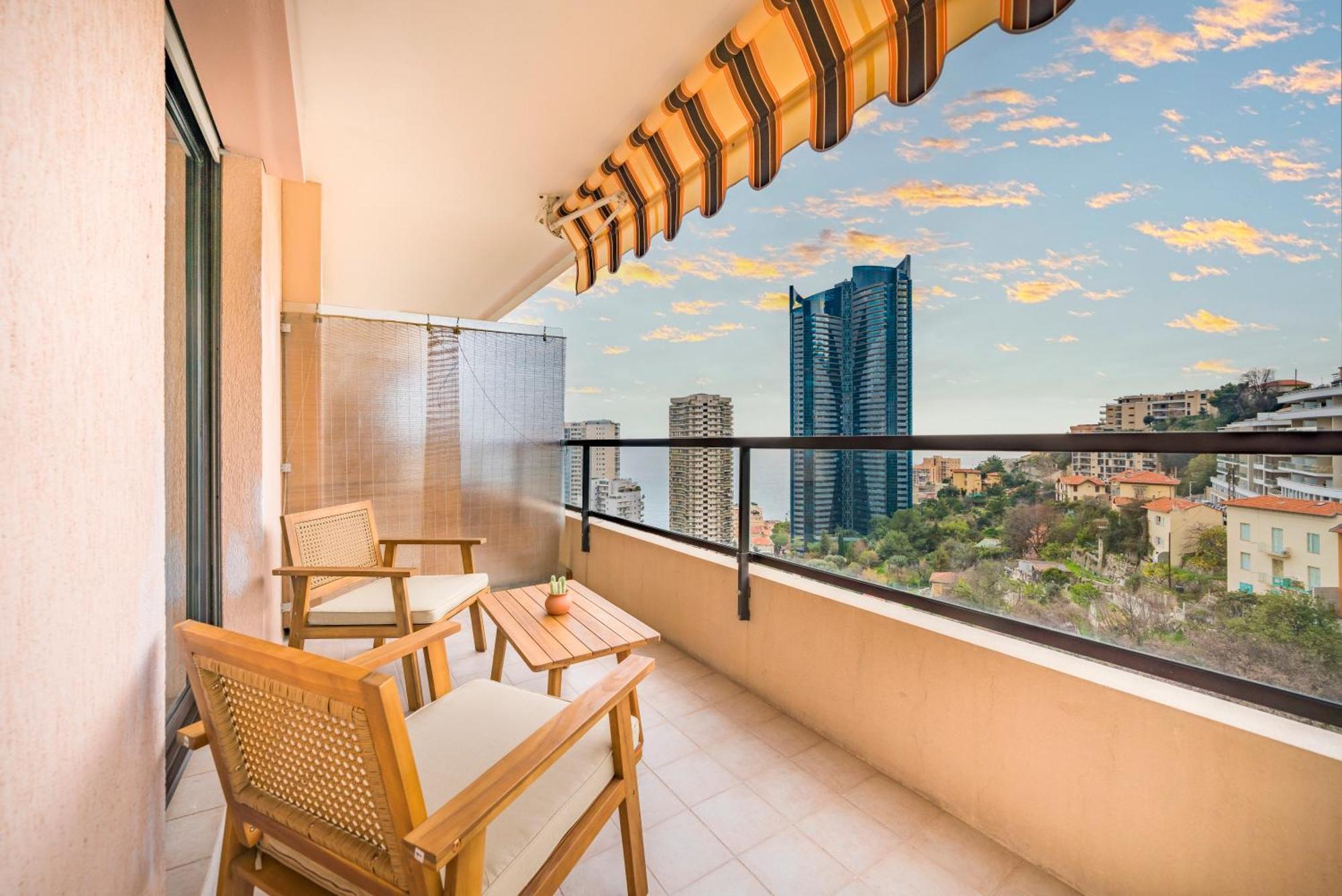 Апартаменты 5mn Monaco - Vue mer - Parking - Piscine - BB Босолей Экстерьер фото