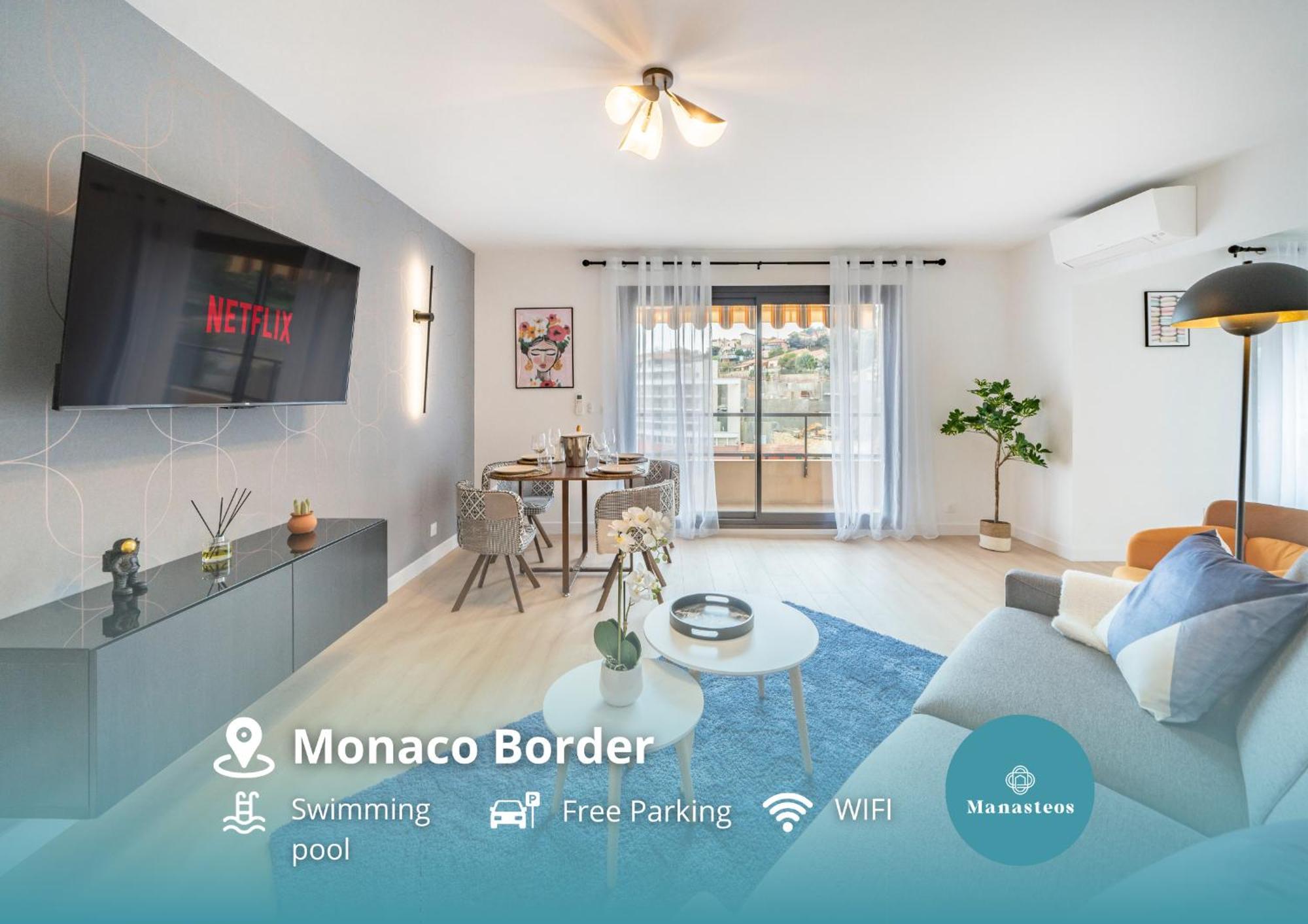 Апартаменты 5mn Monaco - Vue mer - Parking - Piscine - BB Босолей Экстерьер фото